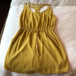 Mustard yellow dress